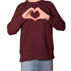 Burgundy Old Navy Knit Sweater